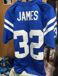Edgerrin James 2025 Fanatics Under Wraps Auto Jersey HOF Class of 2020 Colts