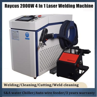 Raycus 2000W Laser Welding Machine Cutting Cleaning Machine Touch Screen Gun