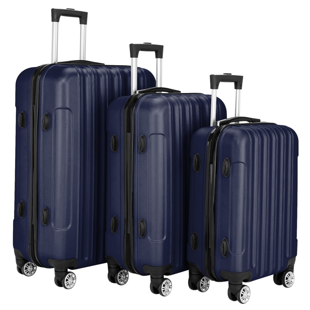 ❄️FREE SHIPPING!❄️Set of 3 Suitcases/Luggage Dark Bl