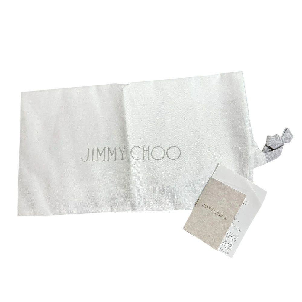 Jimmy Choo Python Pattern Wedge Sandals Gray 24cm… - image 11