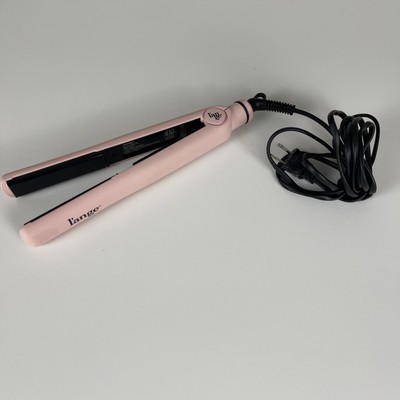 L ange HS035 Ceramic Flat Iron Hair Straightener 1  Pink   Tested & Working