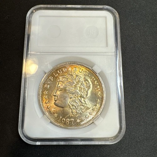 1 oz Toned 1987 Silver Trade Unit Morgan Dollar Design .999 Fine Silver Round