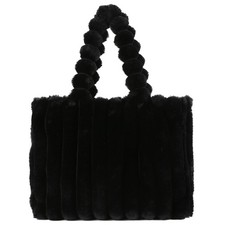 Extolove Furry Purse Fluffy Tote Bags for Women Winter Faux Fur Bag Fuzzy Pur...