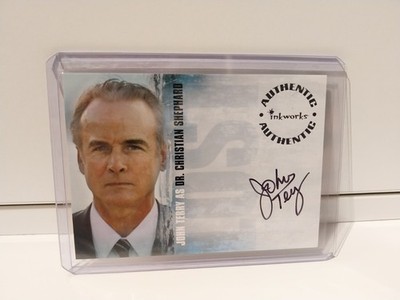 LOST SEASON ONE - A7 - JOHN TERRY ALS DR CHRISTIAN SHEPHARD AUTOGRAMMKARTE (B)