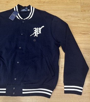 Polo Ralph Lauren Men's Vintage Rowing Patch Fleece Varsity Jacket