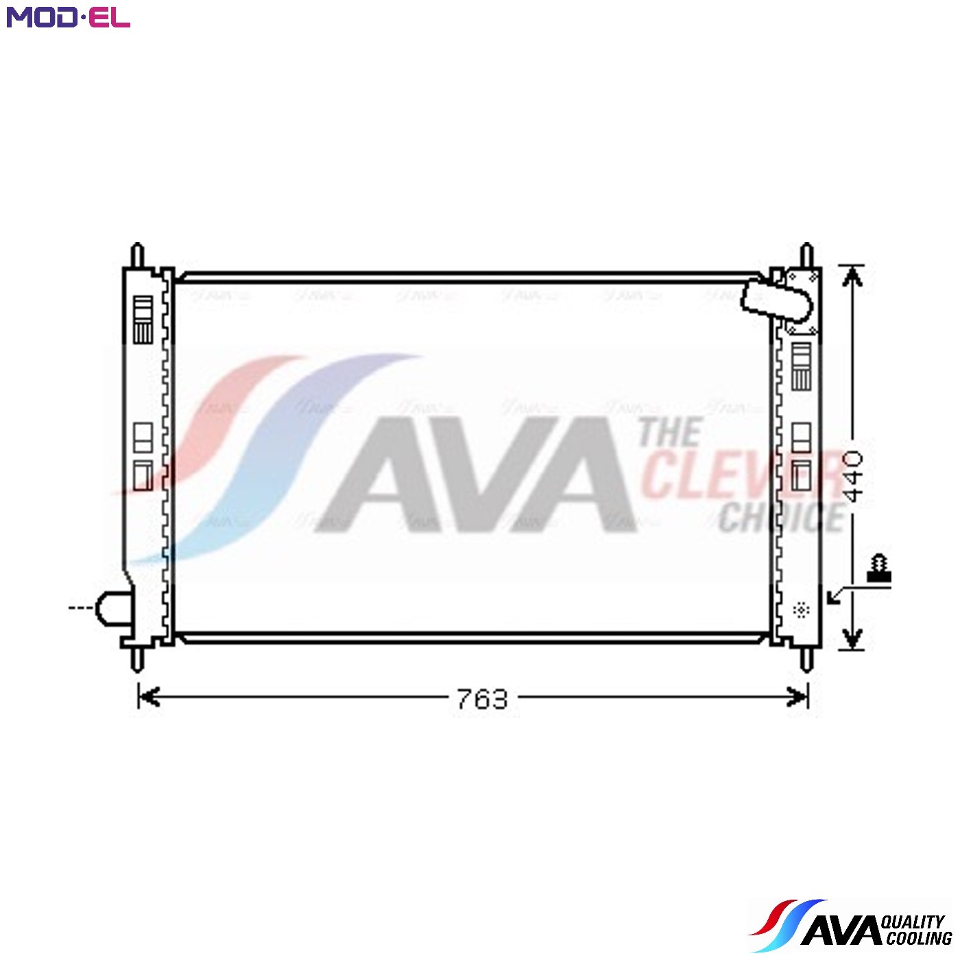 RADIATOR ENGINE COOLING MTA2207 FOR MITSUBISHI OUTLANDER/II/SUV/SPORT ASX RVR