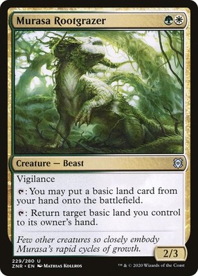 Murasa Rootgrazer ZNR 229 MTG Zendikar Rising Uncommon Foil EN NM