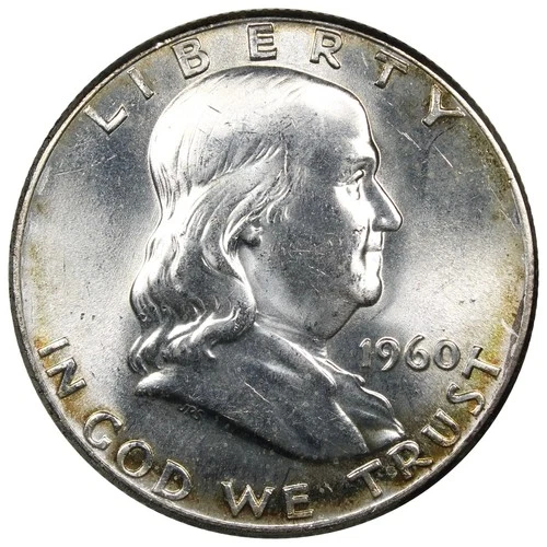 1960 Franklin Half Dollar BU+ Uncirculated Better Date A2857
