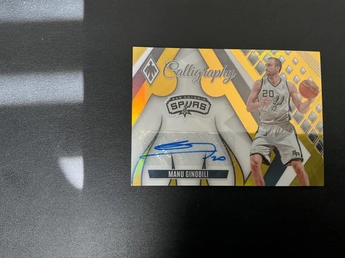 2023 Panini Phoenix Basketball Gold Manu Ginobili #CG-MGB