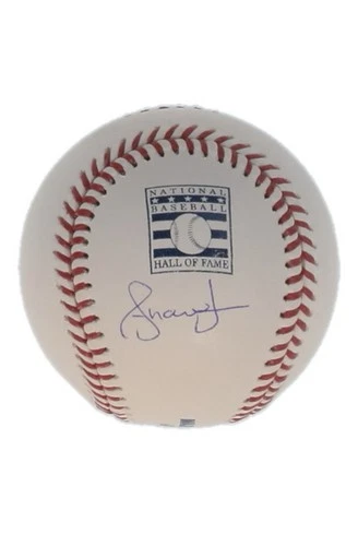 Andruw Jones Signed OML Hall of Fame Logo Baseball (Wilder)