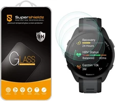 Supershieldz 3-Pack Glass Screen Protector for Garmin Forerunner 165