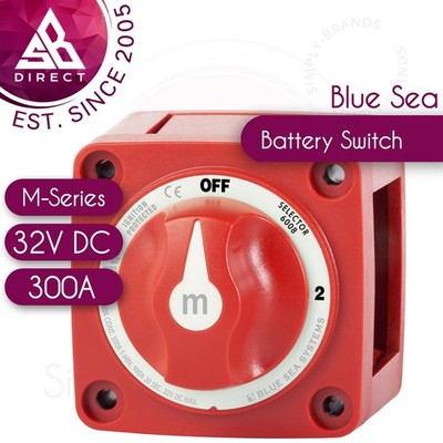 Blue Sea Systems M-SERIE 3Position Wahlschalter Batterieschalter   32V Dc   300A