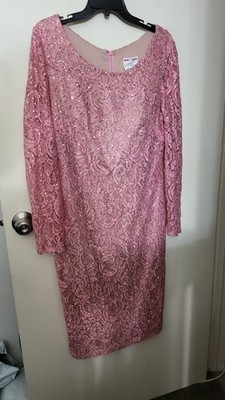 May Queen Sparkling Pink Lace Dress