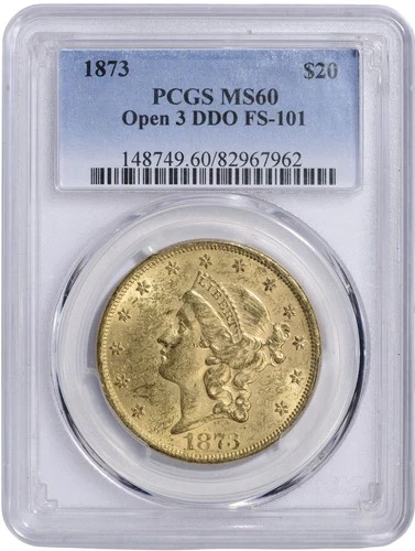 1873-P Liberty Double Eagle — photo from the most recent tracked eBay sale