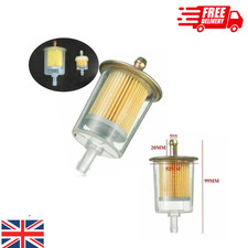 1X 10mm 3/8" Universal Gasoline Fuel Motorcycle Inline Petrol Diesel Filter