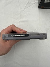 Vintage Mike Tyson's Punch-Out!! Nintendo NES Gray Game Cart W/ Sleeve Boxing