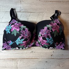 NWT Torrid Perfect T-shirt Bra Black Pink Green Blue 40D, 360  Back Smoothing