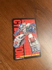 Transformers G1 Takara Japanese Bio Card 1987 ORIGINAL  Forteresse Maximus