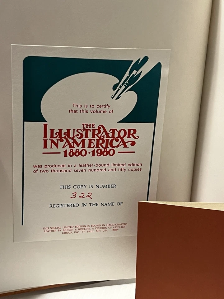 Illustrator in America, 1880-1980: #322 Limited Ed W & R Reed Leather Bound - Image 3 of 4