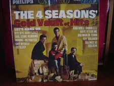 4 Four Seasons Gold Vault of Hits 1965 LP Record PHS-600-196 Stereo SHRINK NM