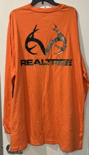 Real Tree Shirt NWT Men’s Orange Long Sleeves Hunting Outdoors Fishing Edge - 第 4/6 張圖片