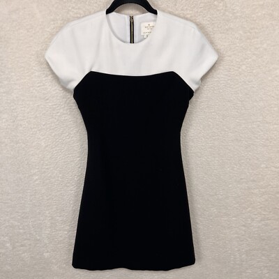 kate spade silver lining dress Kate Spade New York Look For The Silver Lining Dress Women's 2 Black White