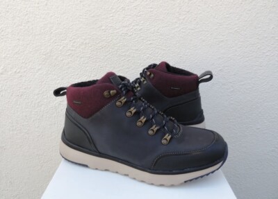 UGG OLIVERT NAVY WATERPROOF LEATHER/ SNOW HIKER BOOTS, US 11 