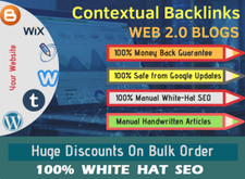 Rank in Google with 200 Contextual SEO Backlinks DA 100-40 with login
