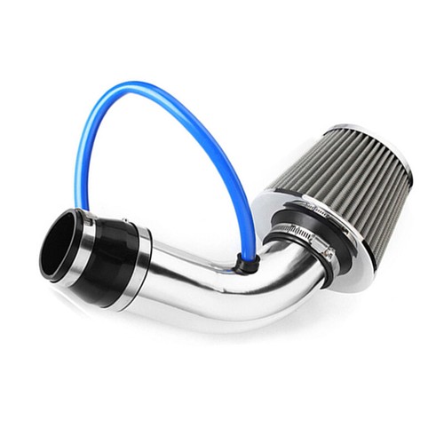 Car Accessory Cold Air Intake Filter Induction Pipe Power Flow Hose System Silve - Picture 11 of 14