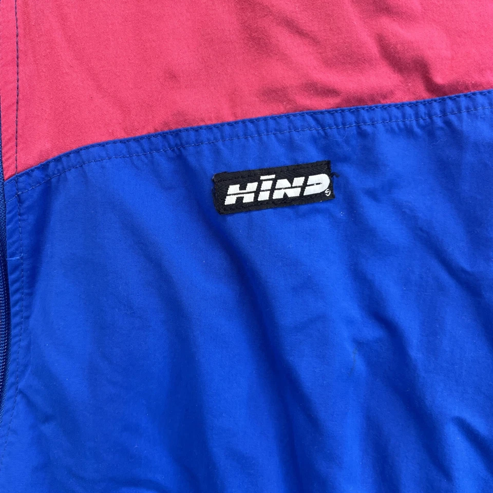 PowerAde Hind Jacket Mens L Made In USA 90’s Red Blue Tactel 24 Carat - Image 3 of 4