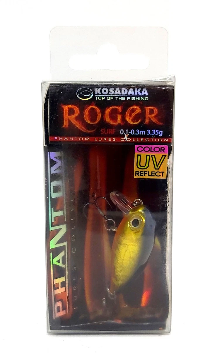 KOSADAKA PHANTOM ROGER SURF 36F FLOATING FISHING HARD CRANK BAIT LURE 36mm