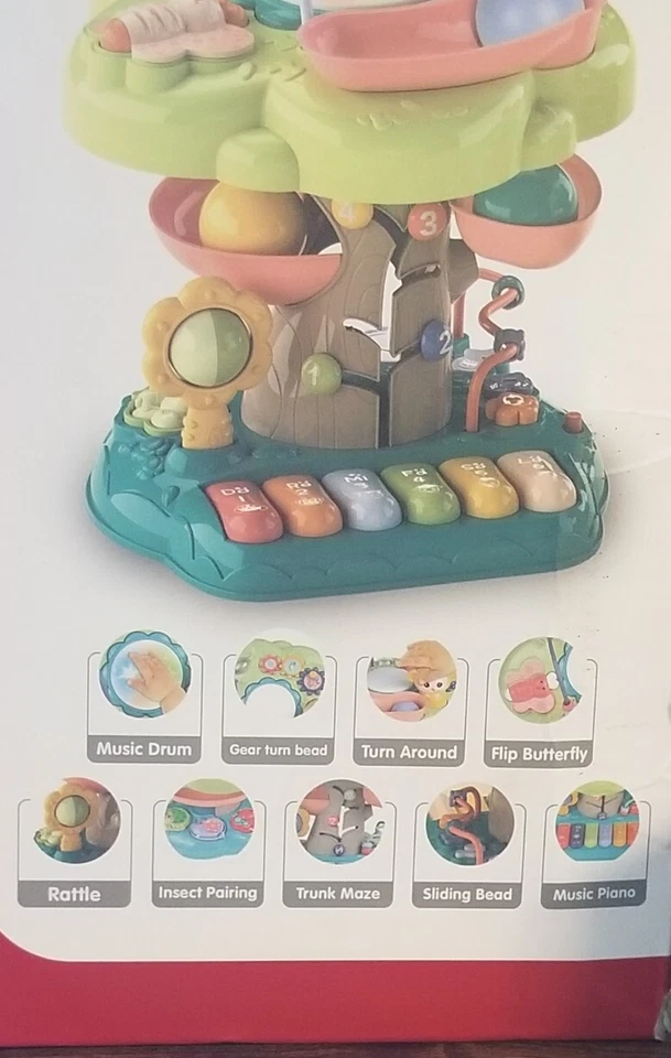 Baby Kids Toddler 9 IN 1 Toy MUSICAL LIGHT UP WISDOM TREE  Entertainment - NEW - Image 4 of 4
