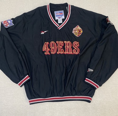 Vintage NFL Pro Line Reebok Pullover 49ers 50th Anniversary Men’s Large 1996 90s