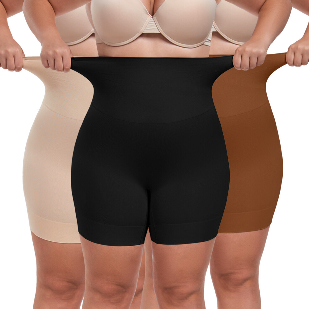 Zeecaro Shapewear Shorts Für Frauen | Bauchkontrolle & Hohe Taille | Spitze Design Für Figurformung