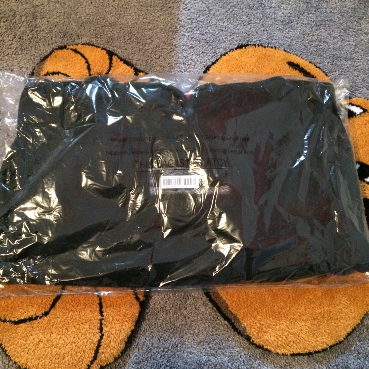 Supreme Black Inside Out Box Logo Hooded Sweatshirt DS Sz L