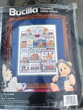 Kit punto de cruz Bucilla “Te amo más” 40627 tema oso