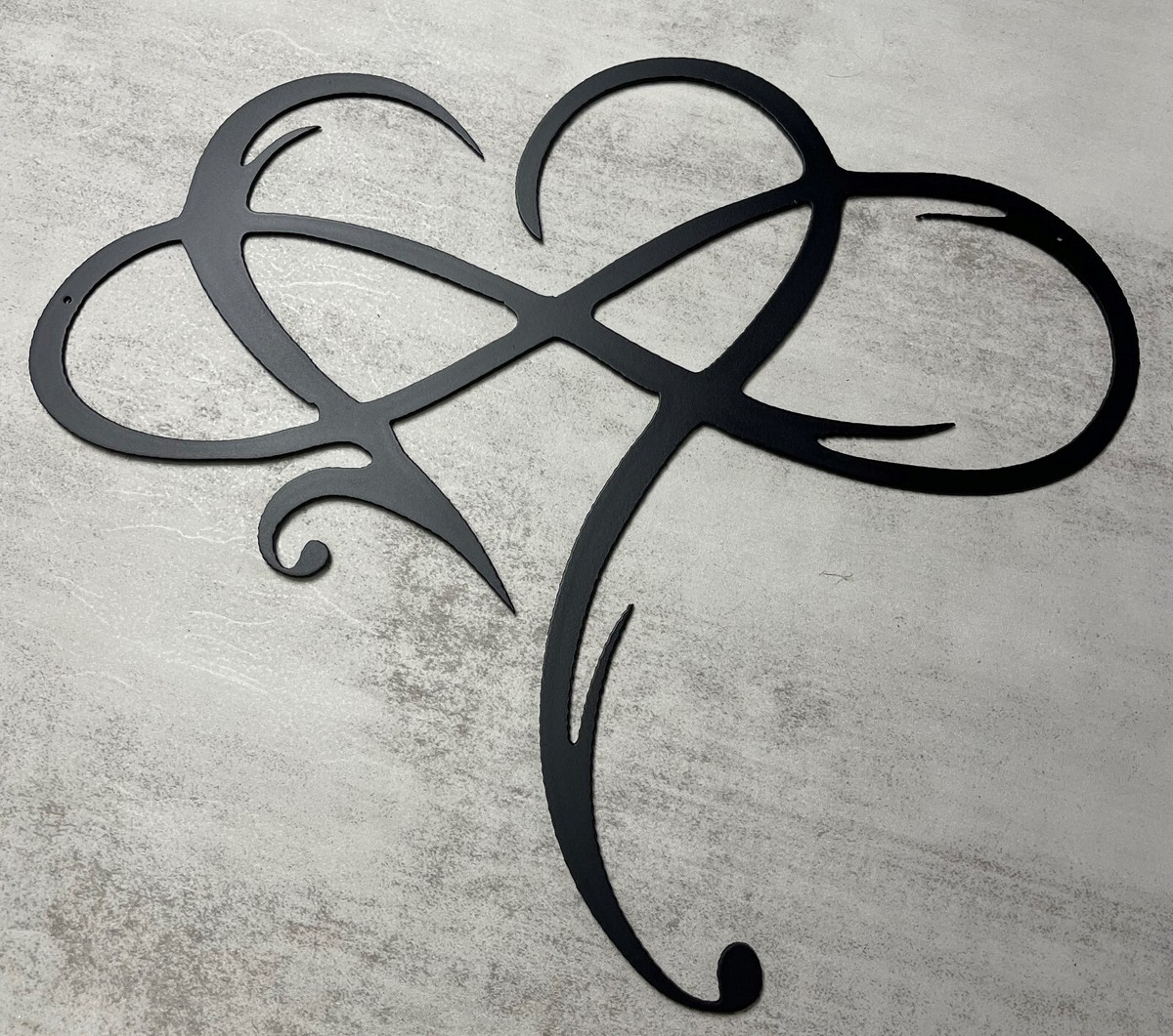 HART ハート Infinity インフィニティ 165cm 中古 Infinity Heart - Metal Wall Art - Black 21 1/2