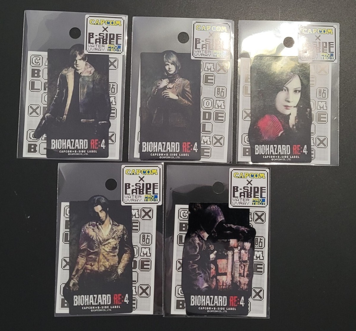 Resident Evil 4 B-Side Label Stickers SET OF 5 (US SELLER