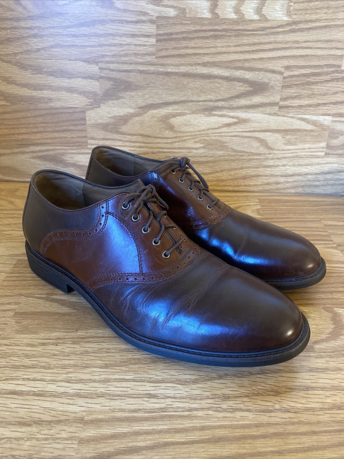 SAOLA Scarpe marroni Oxford Johnston & Murphy taglia 13 M Hollis XC4 20 7063