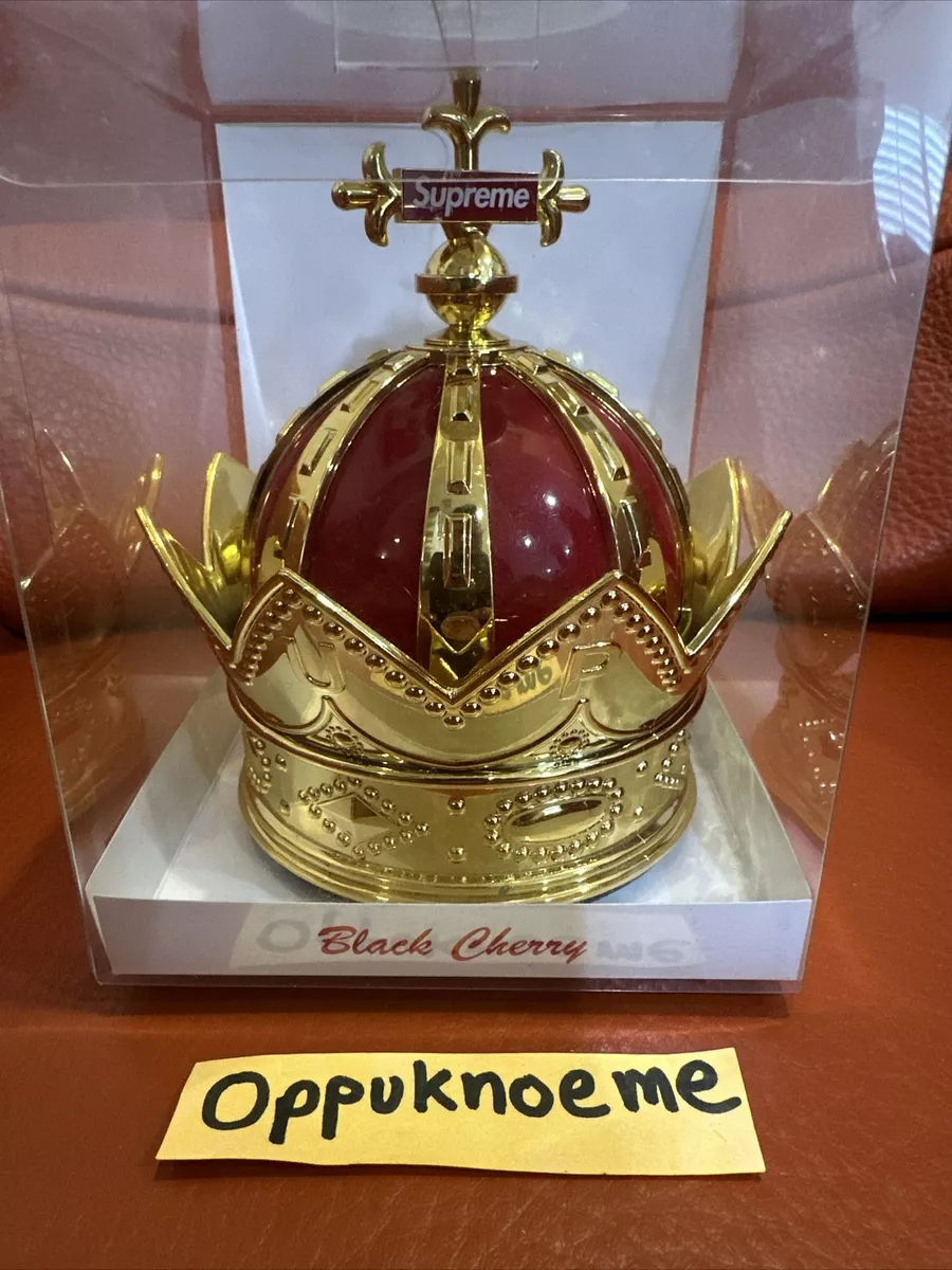 Supreme Crown Air Freshener Red Black Cherry SS19 Brand New Sealed Gold Cross