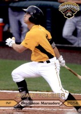 2014 Bradenton Marauders Grandstand #7 Adam Frazier Biship Georgia Baseball Card
