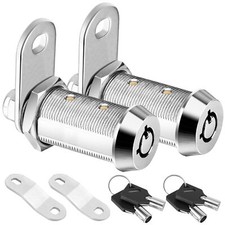 2 Pack Cabinet Locks with Keys Heavy Duty Tubular Cam Lock for RV Compartment...