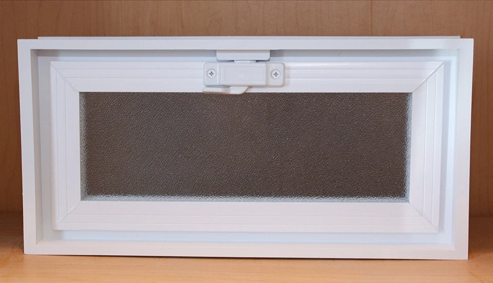 Glass Block Vent - 16X8 Vinyl Hopper Vent - Image 4 of 4