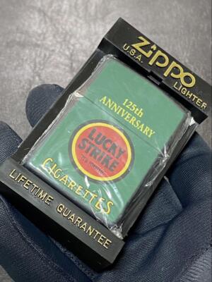 コレクション zippo.LUCKY.STRIKE.125th.ANNIVERSARY Zippo Lucky Strike 125th Anniversary Silver One Sided Processing