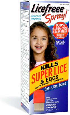 Tec Labs Lice Spray 6Oz W/ Metal Comb - Kills Lice & Eggs Fast