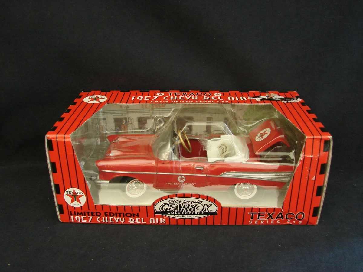 Gearbox Texaco 1957 Chevy Bel Air Limited Edition Series 10 Pedal Car Bank NEW