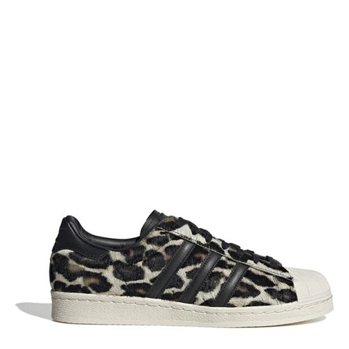 Entrenadores de cuero para hombre ADIDAS ORIGINALES SUPERSTAR 82 - todos los tamaños - leopardo/poni. - Imagen 2 de 6