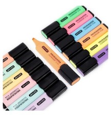 Highlighter, Chisel Tip Marker Pen, Assorted Colors, Water Based, Quick Dry NEW
