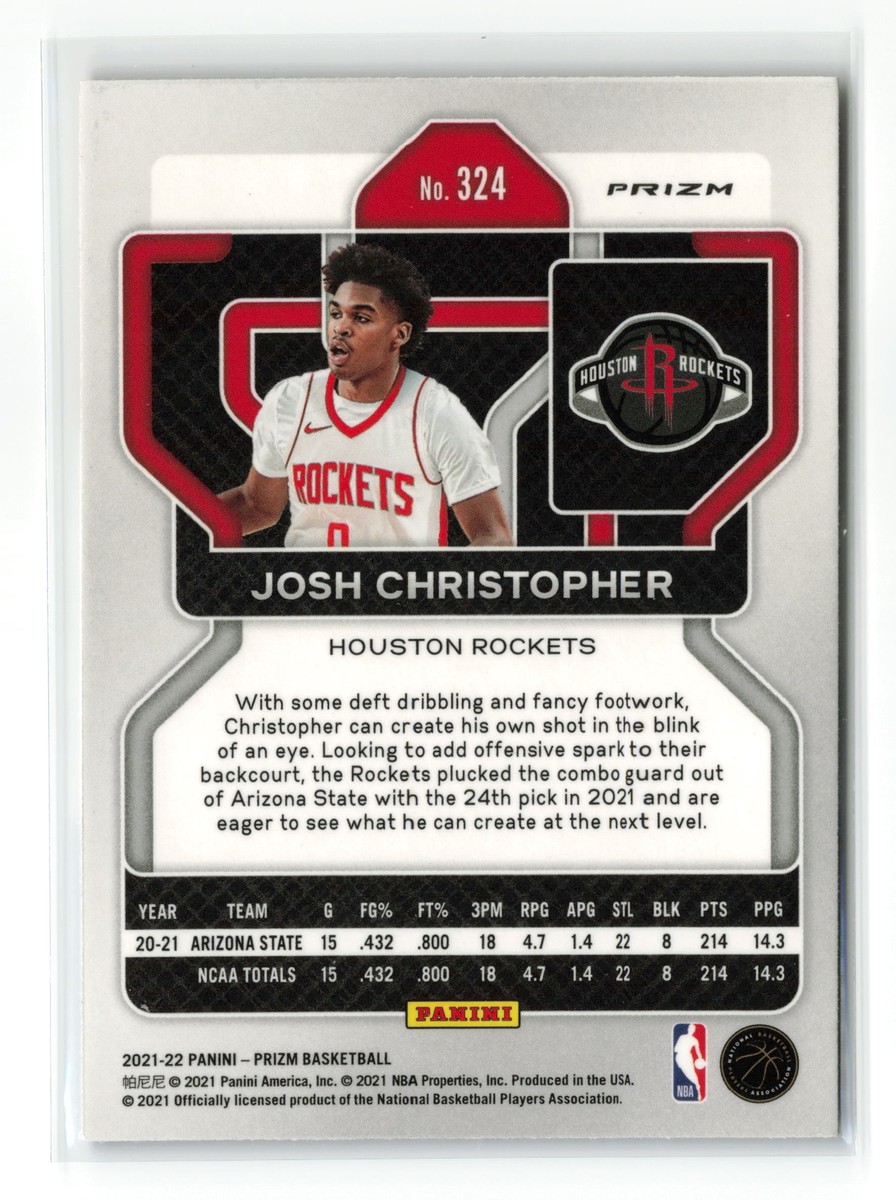 JOSH CHRISTOPHER #324 RC 2021-22 PANINI PRIZM Red White Blue | eBay