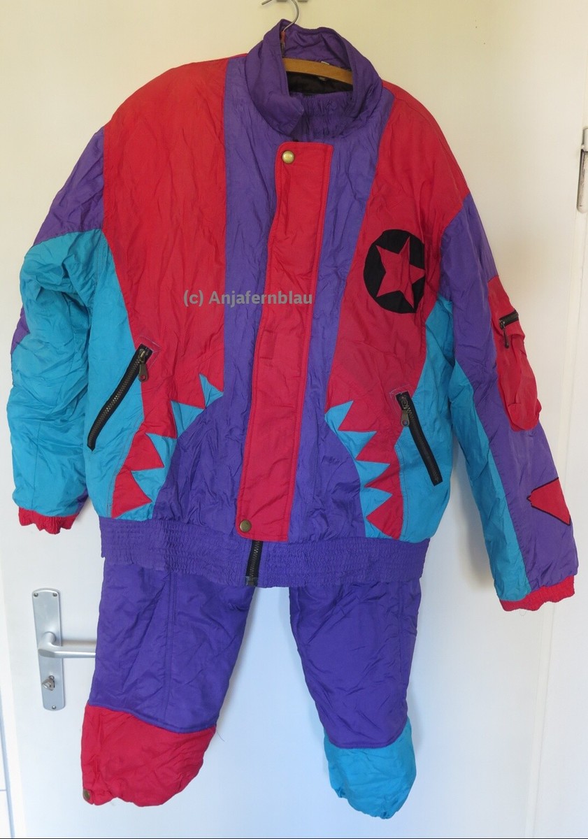 Retro Skianzug Ganzer Skianzug Damen Rodeo Skianzug Glanznylon